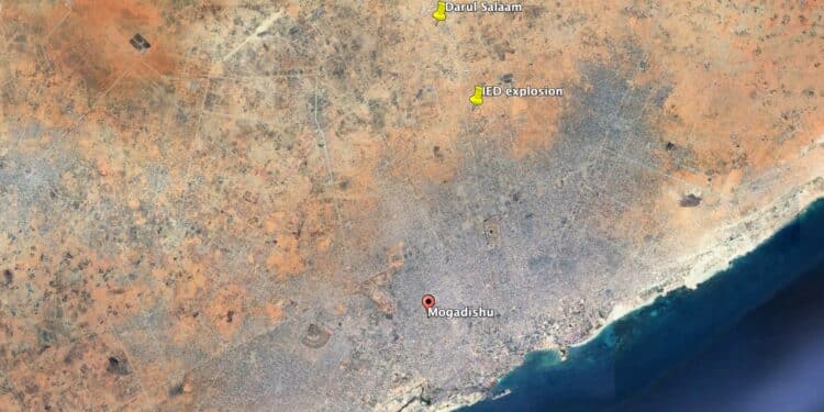 Somali Military Police vehicle targeted by IED in Mogadishu