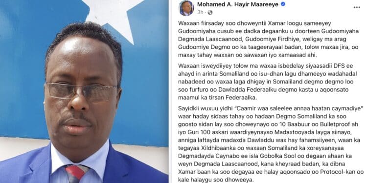 A voice for Somaliland in the heart of Mogadishu: Dissecting Maareeye's loyalties