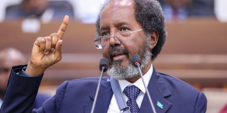President Hassan Sheikh Mogadishu Somalia