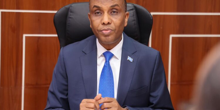 Somalia Prime Minister Hamza Abdi Barre Mogadishu Somalia