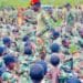 Somali National Army soldiers; fighting in Baidoa pits the federal-backed administration against Laftagareen loyalists.