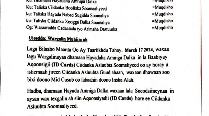 Somali Custodial Corps Al-Shabab Somalia