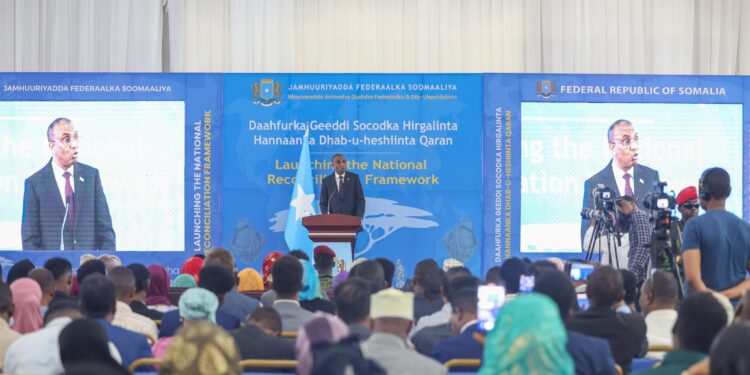 Somali Prime Minister Hamza Abdi Barre, whose government drafted the new penal code now before parliament