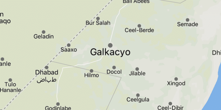 Galkayo in Puntland, where Puntland forces have surrounded a federally aligned PSF camp