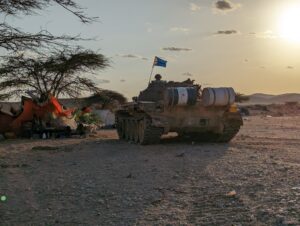 SSC-Khatumo SSC tank in areas liberated from Somaliland forces in northwest Somalia