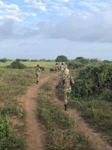 Ali Mahdi Farm Mogadishu Somalia, SNA patrolling after Al-Shabab incursion