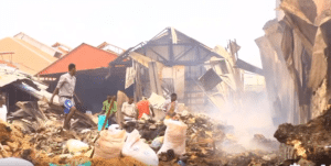 Fire by Al-Shabab in Tabeelaha Sheikh Ibrahim in Mogadishu Somalia