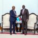 Hassan Sheikh Mohamud meets President William Ruto in Nairobi Kenya Somalia