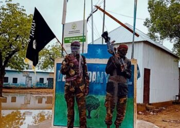 Al-Shabab propaganda picture of the takeover of Adan Yabaal Somalia