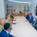 Jubaland President Ahmed Madobe and his delegation face the AFRICOM special operations commander across the table in Nairobi