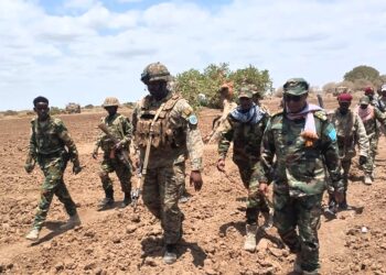 Puntland forces of the kind that took over the Bosaso camp from the PSF