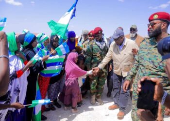 A street in Galkayo, where Puntland forces seized Somali Police Force equipment from a federal-aligned base