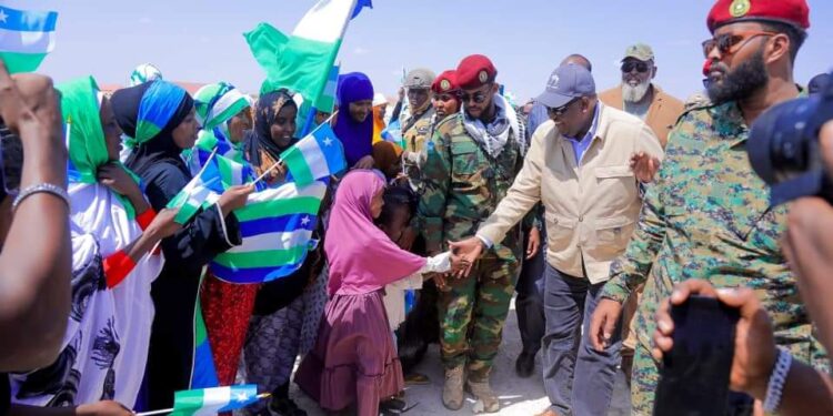 A street in Galkayo, where Puntland forces seized Somali Police Force equipment from a federal-aligned base