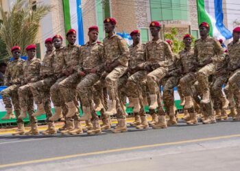 Puntland forces march at the state's 28th anniversary parade in Garowe, the face of a stronger New Puntland