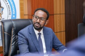 Somalia public works minister Ayuub Ismaaciil Yuusuf, who announced the federal road and bridge project for Hargeisa