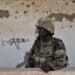 A UPDF soldier at a position in Somalia, the force Uganda says will be withdrawn completely by August 2027