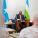 Puntland President Said Abdullahi Deni meets the United States Africa Command delegation at Bosaso, where Washington is discussing an accelerated base plan