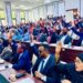 Members of the House of the People vote in the chamber at Villa Hargeisa, where the Defence Committee has summoned the defence minister and the army commander
