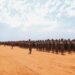 Somali National Army recruits on parade, the force Ahmed Moalim Fiqi says is ready to take over from AUSSOM