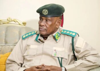 Taliye Shub, General Mahad Abdirahman Aden, in Somali Custodial Corps uniform, the commander whose Doolow house was struck on 3 September