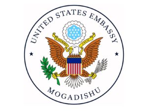 The United States Embassy Mogadishu seal, the diplomatic mission Devin Kennington has been nominated to lead