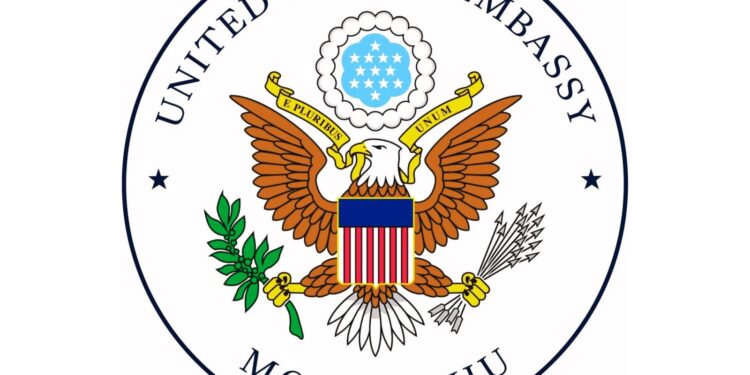 The United States Embassy Mogadishu seal, the diplomatic mission Devin Kennington has been nominated to lead