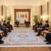 President Hassan Sheikh Mohamud and President Abdel Fattah al-Sisi meet with their delegations at New Alamein on 3 October, the day his offer of Somali ports to Abiy Ahmed was released