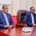 Vice President Ilyas Osman Lugatoor and President Said Abdullahi Deni at a Puntland government meeting