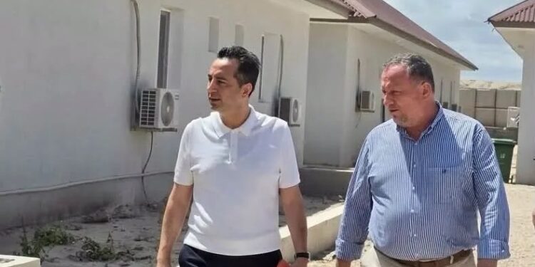 New buildings at the Warsheikh spaceport site in Middle Shabelle, photographed during the Turkish ambassador's visit reported on 6 October 2026