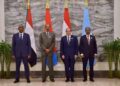 General Abdel Fattah al-Burhan, President Isaias Afwerki, President Abdel Fattah al-Sisi and President Hassan Sheikh Mohamud at the Alamein summit on 4 October 2026