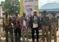 Officials and fighters of the Laftagareen camp in the centre of Buurhakaba district on 15 October 2026
