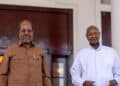 President Hassan Sheikh Mohamud and President Yoweri Museveni at State House Entebbe on 26 October 2026
